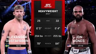 Alexander Gustafsson VS Jon Jones  UFC 5  Full Fight [upl. by Odlonra]