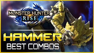 Monster Hunter Rise  The BEST Hammer Combos  MHRise Weapon Guide Tutorial [upl. by Davison]