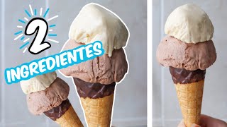 El HELADO casero más CREMOSO de 2 INGREDIENTES  Receta fácil [upl. by Matilde]