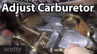 How To Adjust A Carburetor On Your Car [upl. by Waneta]