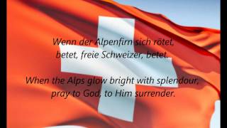 Swiss National Anthem  quotSchweizerpsalmquot DEEN [upl. by Adamec]