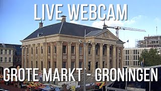 live webcam  Grote Markt  Groningen  the Netherlands [upl. by Notlim]