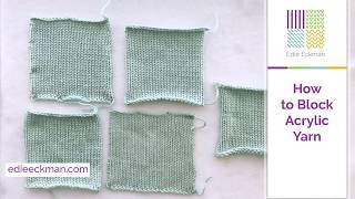 How to Block Acrylic Yarn [upl. by Noemys864]