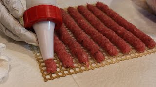 Easy to Make Beef Jerky with Ground Meat [upl. by Nairahcaz]