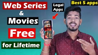 Best apps to Watch Movies and Web series  Best 5 Free Ott Apps [upl. by Uund]