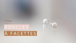 Comment souder des clous doreilles bien rigides  tuto boucles facettées [upl. by Cissy]