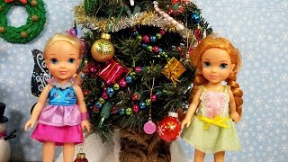 CHRISTMAS celebration  Elsa amp Anna toddlers  gifts  Santa wish list  tree decorating  singing [upl. by Mylo]