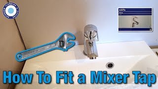 How To Fit Basin Mixer Taps  Change MIxer Taps  Alterna Bristan Valenza Install [upl. by Annahc270]