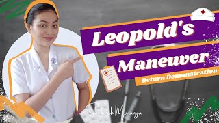 Leopolds Maneuver  Return Demonstration [upl. by Nahtahoj]