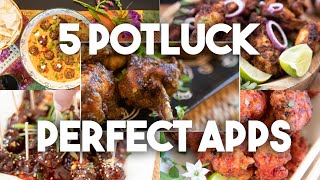 5 Potluck Perfect Appetizers  Recipe playlist Kravings [upl. by Annoj461]