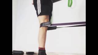 VMO Activation  Resistance band exercise the assist with knee pain [upl. by Elvie122]