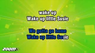 The Everly Brothers  Wake Up Little Susie With Harmony  Karaoke Version from Zoom Karaoke [upl. by Brinson]