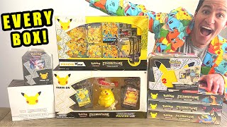 OPENING EVERY CELEBRATIONS POKEMON CARDS BOX [upl. by Knowland]