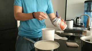 Making lactobacillus reuteri yoghurt recipe [upl. by Aihsekin]