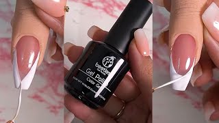 French Tip Gel Nails  Beetles Gel Polish [upl. by Nyladnar]