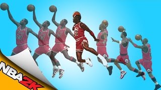 MICHAEL JORDAN free throw line dunk NBA 2K11  NBA 2K16 🏀 [upl. by Arlyne]