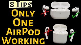 Fix Only One AirPod Working At a Time Heres How to Fix in 2025 AirPods Pro 32 [upl. by Atiuqiram994]