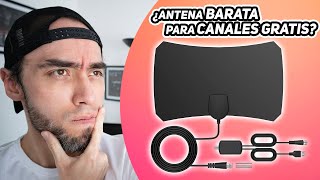 Reseña Antena DIGITAL para HDTV 1080p ¿4K BARATA [upl. by Noemad]