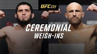 UFC 294 Ceremonial WeighIn [upl. by Naujuj]