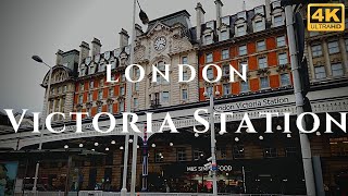 London Victoria Station Walk Through England 4K [upl. by Anot]