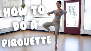 How To Do A Pirouette For Beginners I trainwithkendall [upl. by Sainana421]