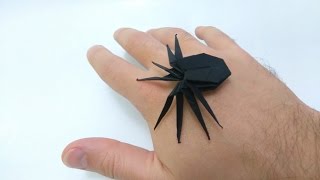 How to make Creepy Origami Spider [upl. by Lramaj295]