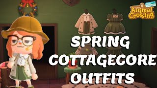 How to SPRING COTTAGECORE OUTFITS in ACNH [upl. by Sukramed601]