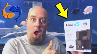 An Amazing Fish Tank Filter Seachem Tidal 35 Hang On Back Aquarium Filter UnboxingInstallReview [upl. by Cann]