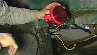 How to Remount the License Plate Light Assembly on a Trailer [upl. by Niklaus]