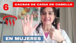 Dermatóloga explica las CAUSAS de PÉRDIDA DE PELO en MUJERES 👠 [upl. by Mit]