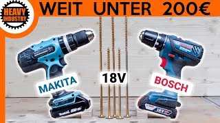 🔥 MAKITA gegen BOSCH 🔥 DER AKKUSCHAUBER TEST DHP453 und GSR 18 2 LI Plus [upl. by Sivram]