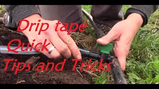 Drip Tape Irrigation Installation Tips [upl. by Eipper496]