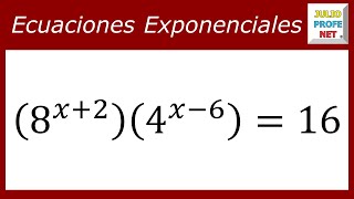 ECUACIONES EXPONENCIALES  Ejercicio 3 [upl. by Esilahs479]