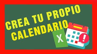 ðŸ’¹Como crear un CALENDARIO ðŸ“… en Excel paso a paso2022 [upl. by Carr]