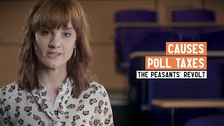 What caused the Peasants Revolt Part 2 Poll Taxes  2 Minute History [upl. by Liana757]