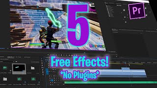 5 FREE Fortnite Montage Effects Without Plugins Premiere Pro Edit like Numby LMGK Clerke [upl. by Renault583]