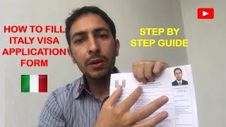 HOW TO FILL ITALY VISA APPLICATION FORM  FORM D  ITALY STUDENT VISA FILLING GUIDE [upl. by Callery]