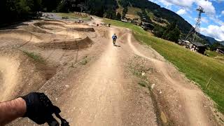 Morzine Bike Park  Summer 2023  4K [upl. by Aerdnaxela]