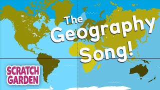 The Geography Song  Globe vs Map Song  Scratch Garden [upl. by Ahsila]