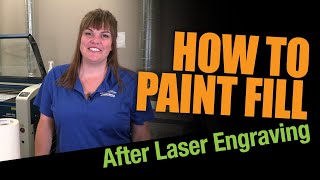 How to Paint Fill Wood that has been Laser Engraved [upl. by Olfe811]