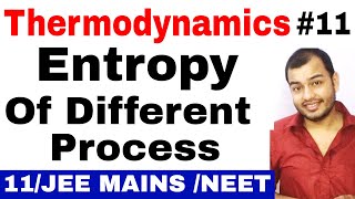 Class 11 chapter 6 Thermodynamics 11  Entropy of different process  How to find Entropy JEE MAINS [upl. by Zerimar]