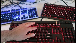 Blue Switches VS Red Switches VS Brown Switches  Mechanical Keyboard Comparison [upl. by Enomys938]