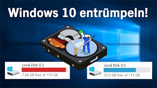 BESSER als die Windows Datenträgerbereinigung kostenlos amp schnell [upl. by Ardnauq]