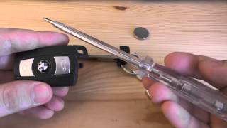 Changing  replacing a battery on BMW keys  E60 and new models HD [upl. by Anitra277]