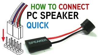 How to Connect a PC Speaker to Your Motherboard [upl. by Debby]