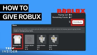 How To Give Robux To People On Roblox [upl. by Suraved]