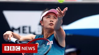 Video claims to show Peng Shuai at tournament  BBC News [upl. by Alil839]