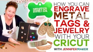 How to Engrave Dog Tags amp Jewelry on a Cricut [upl. by Dean]