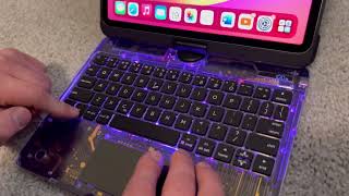 Special functions of GUSGU iPad Air wireless keyboard with case [upl. by Awhsoj307]