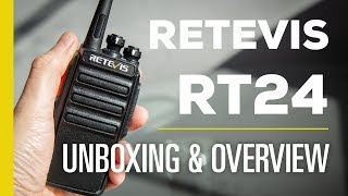 Best Value WalkieTalkie  Retevis RT24 Unboxing And Overview [upl. by Onaicul]